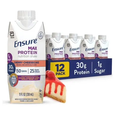 24 Ensure Max Protein Cherry Cheesecake Shakes (Ou-D) 1