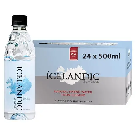 24 Icelandic Glacial Natural Spring Water Bottles 1