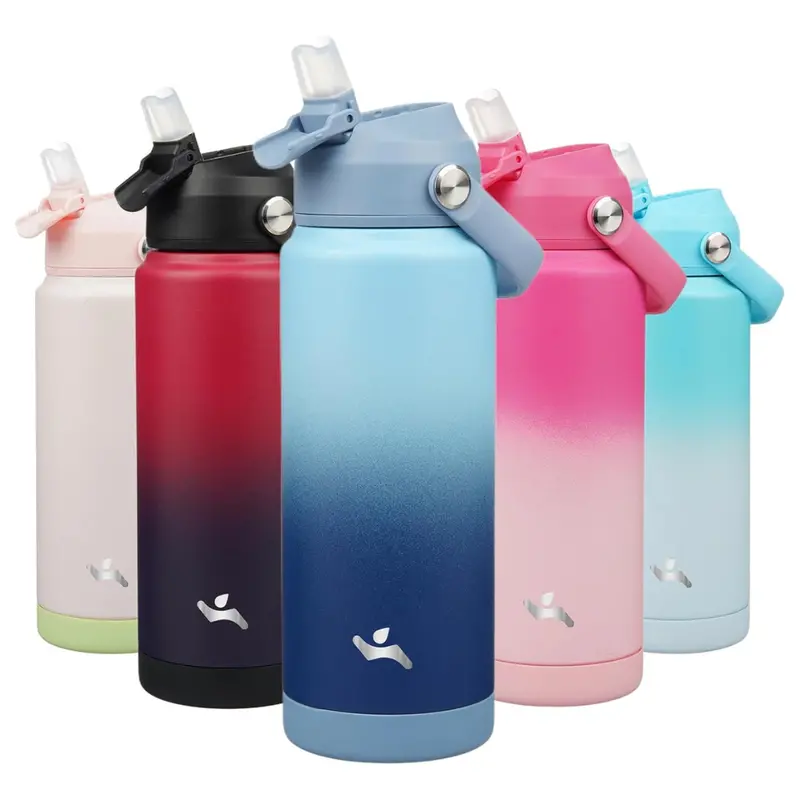 24-Oz Konokyo Insulated Water Bottle With Straw Lid 1