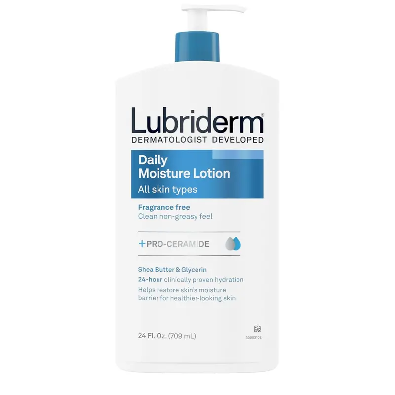 24-Oz Lubriderm Fragrance Free Daily Moisture Lotion + Pro-Ceramide 1