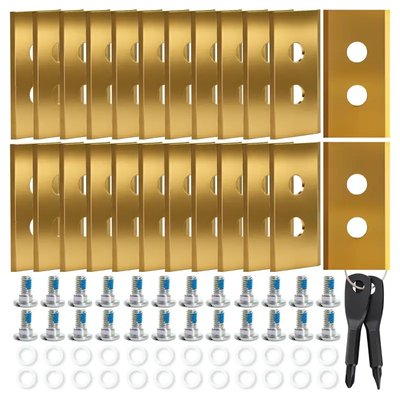 24-Pack Anatia Titanium Coated Lawn Mower Blades Kit 1