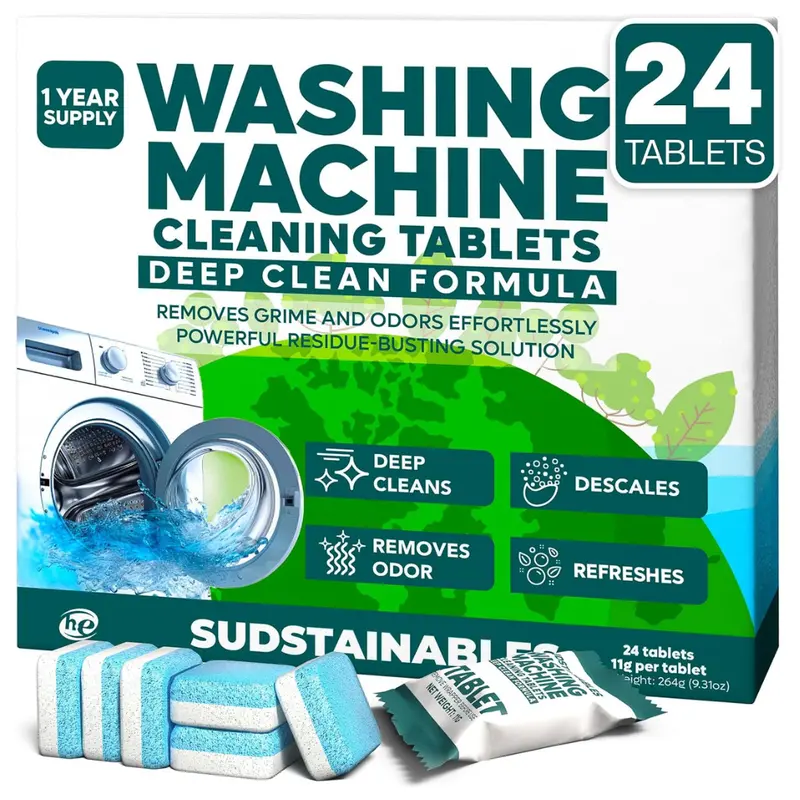 24-Pack Sudstainables Washing Machine Cleaner Tablets 1
