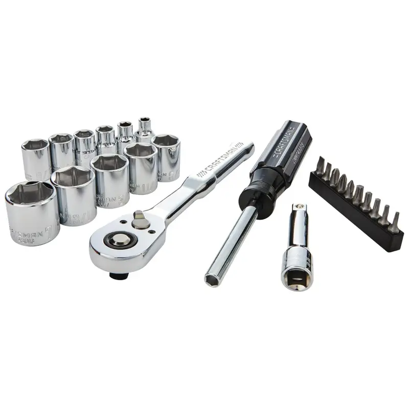 24-Piece Craftsman Mechanics 3/8" Drive Sae Tool Set 1