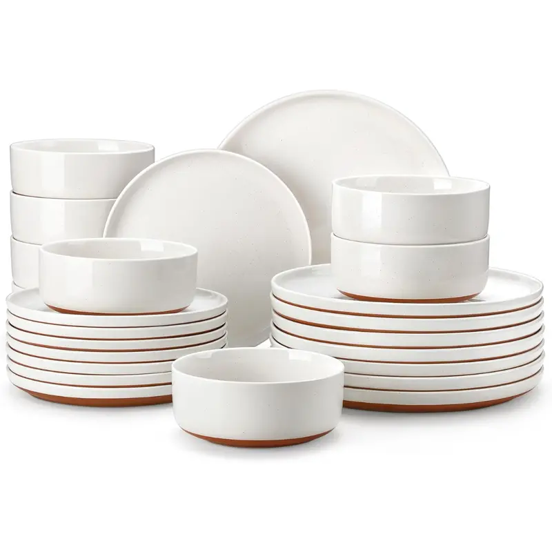 24-Piece Modern Ceramic Dinnerware Set 1