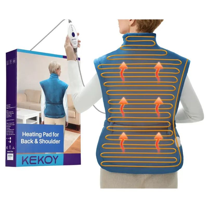 24" X 33" Wearable Electric Heat Pad With Detachable Belt 1