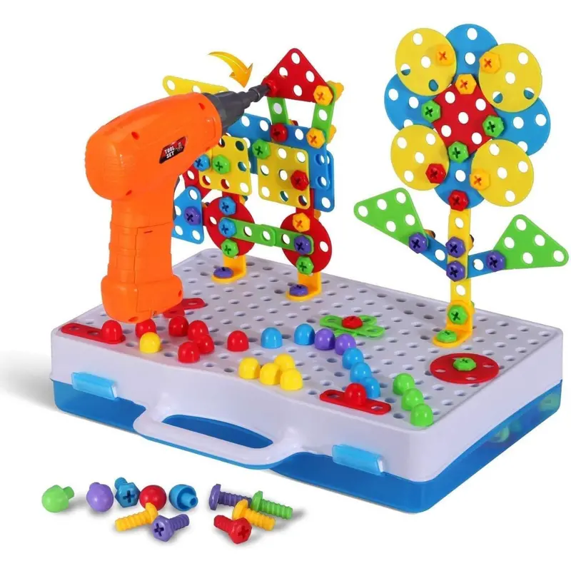 244-Piece Educational Building Toy Set With Drill 1