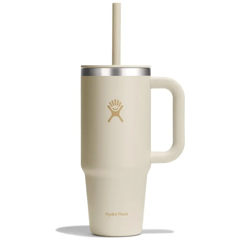 24Oz. Hydro Flask Insulated Travel Tumbler W/ Lid, Straw & Handle 1