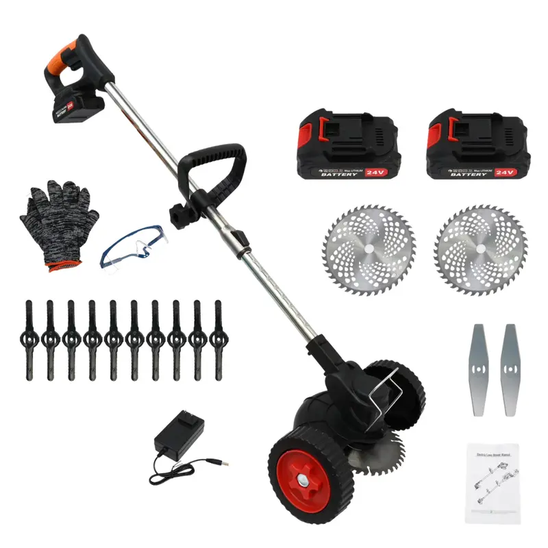 24V 4000Mah Cordless Electric Weed Wacker 1
