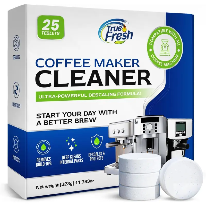 25-Count True Fresh Coffee Machine Descaler Tablets W/ 1 Year Supply 1
