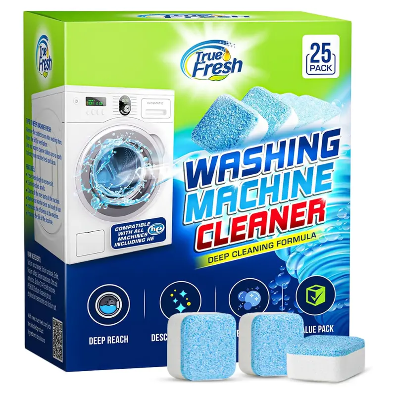 25-Pack True Fresh Washing Machine Cleaner Tablets 1
