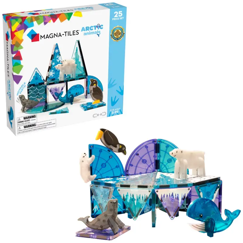 25-Piece Magna-Tiles Arctic Animals Magnetic Construction Set 1