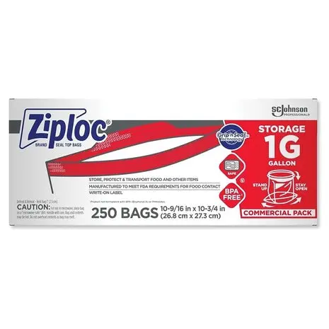250 Johnson Professional Ziploc Storage Bags With New Grip 'N Seal Technology 1