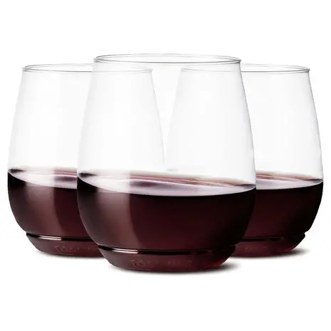252 14Oz Crystal Clear Plastic Wine Glasses 1