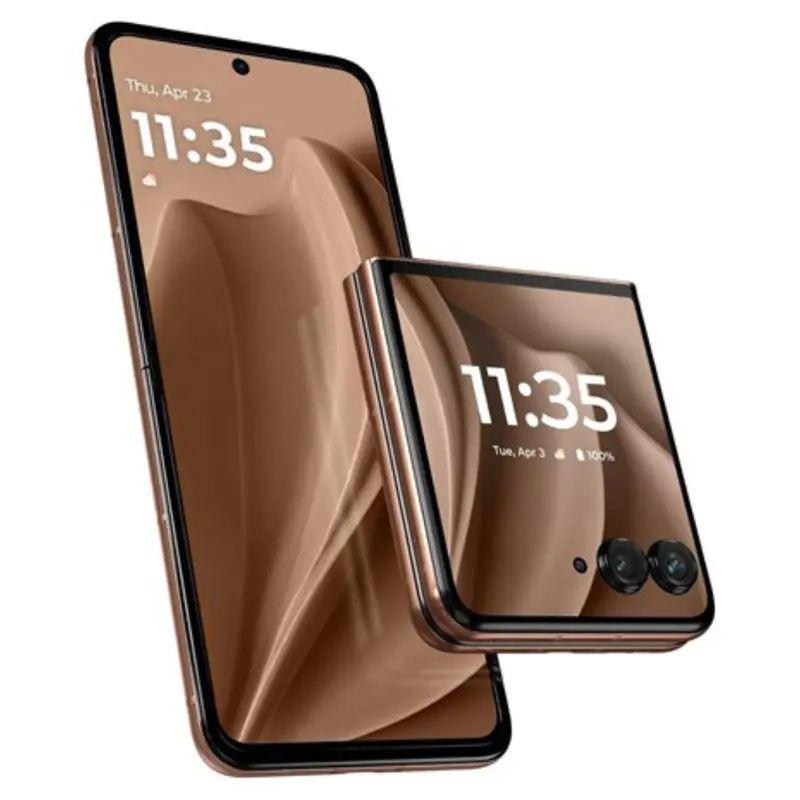 256Gb Motorola Razr+ 2025 Unlocked Foldable Smartphone (Pantone Mocha Mousse) 1