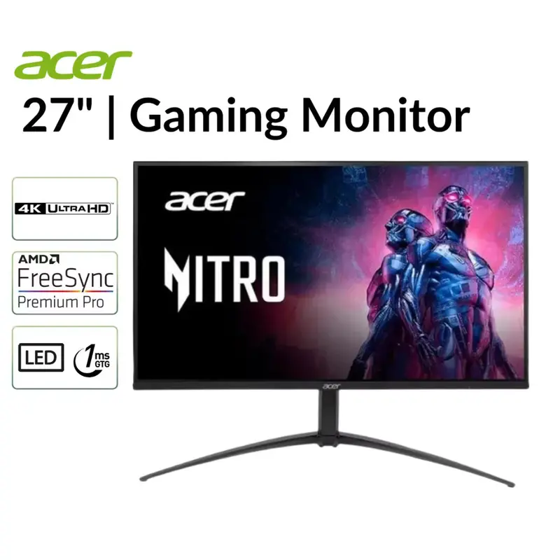 27" Acer Nitro P3 4K Uhd Ips Gaming Monitor [Refurbished] 1