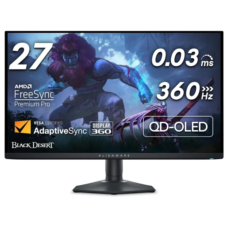 27" Alienware Aw2725df Wqhd 360Hz 0.3Ms Oled Freesync Gaming Monitor 1