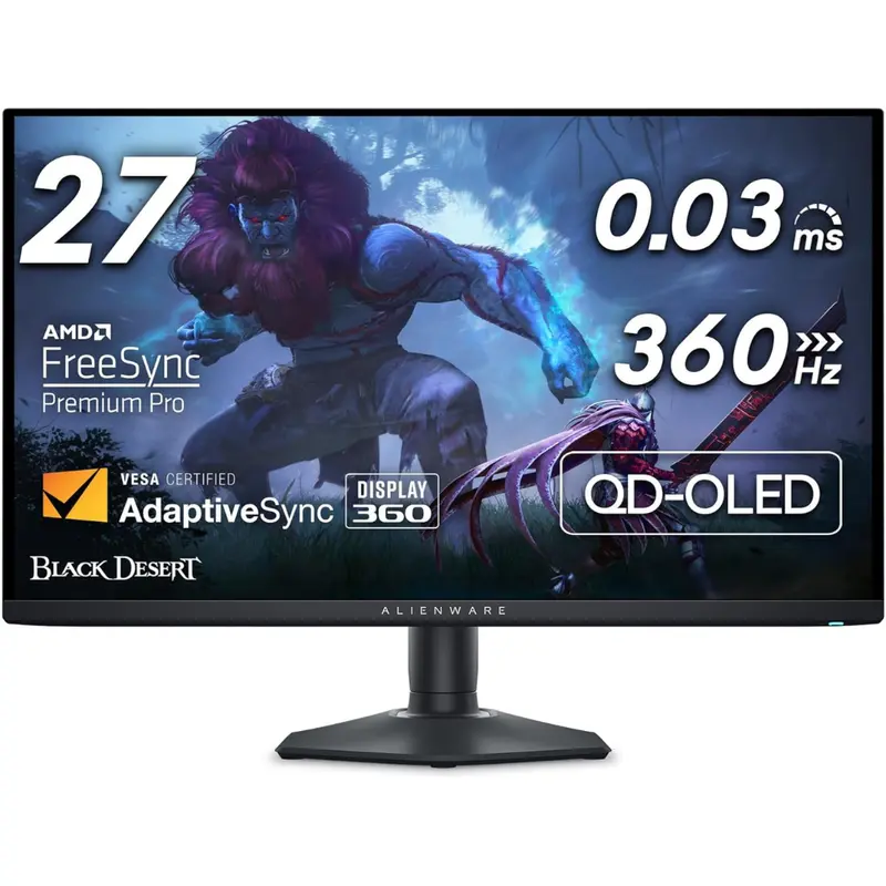 27" Alienware Aw2725df Wqhd 360Hz 0.3Ms Oled Freesync Gaming Monitor 1