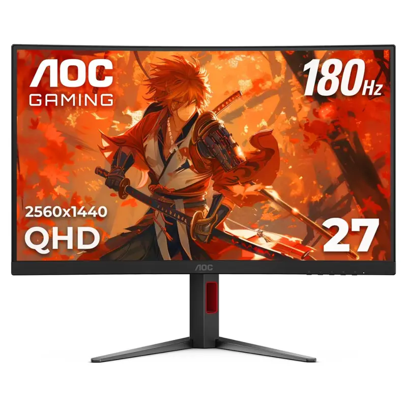 27" Aoc Aoc G4 Series Curved Wqhd 180Hz 0.5Ms Va Freesync Gaming Monitor 1