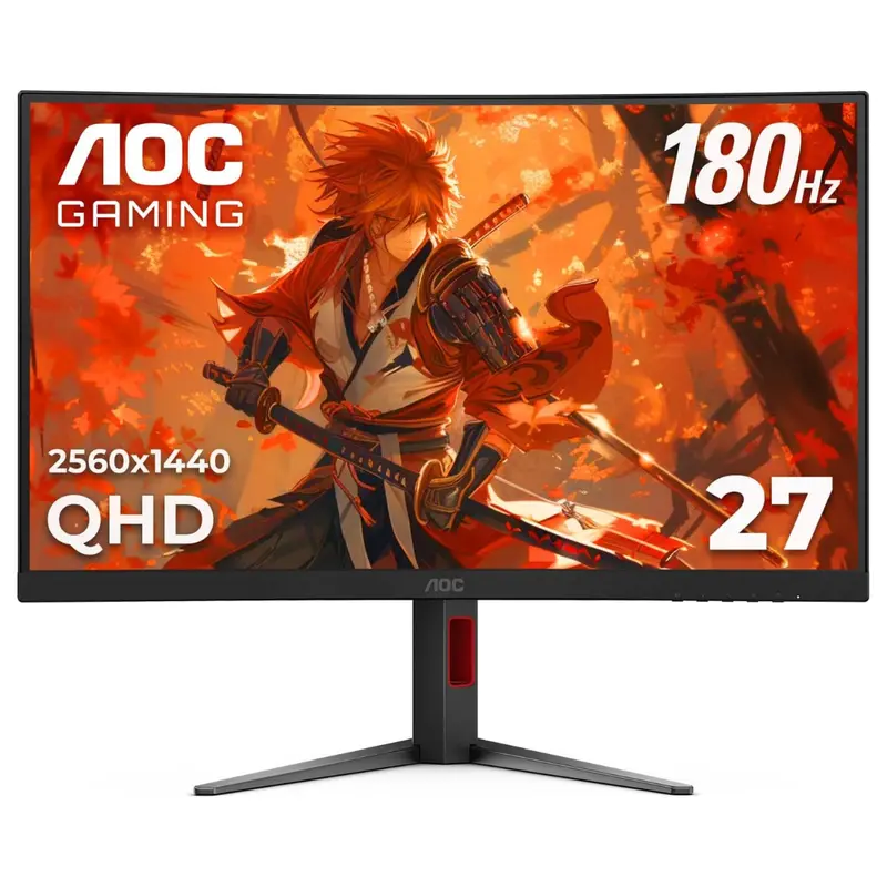 27" Aoc Aoc G4 Series Curved Wqhd 180Hz 0.5Ms Va Freesync Gaming Monitor 1