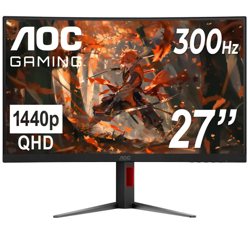27" Aoc Cq27g4zh Curved Wqhd 300 0.3Ms Va Gaming Monitor 1