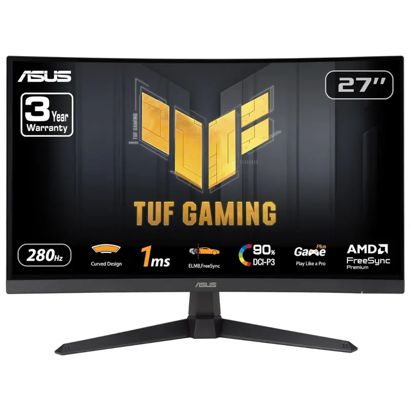 27" Asus Tuf Curved Fhd 280Hz 1Ms Hdr Va Freesync Gaming Monitor 1