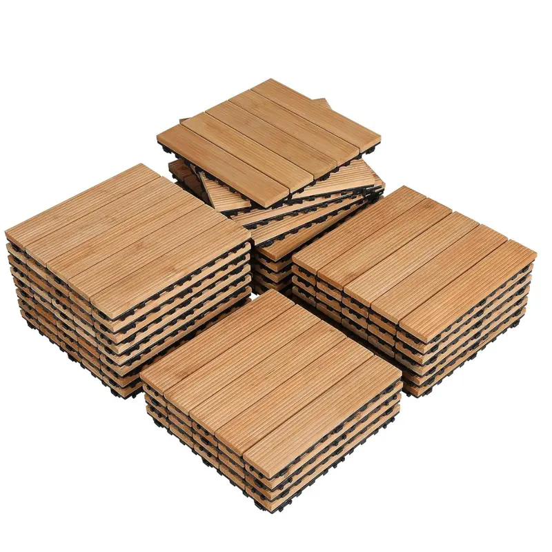 27-Piece Yaheetech Interlocking Patio Deck Tiles 1