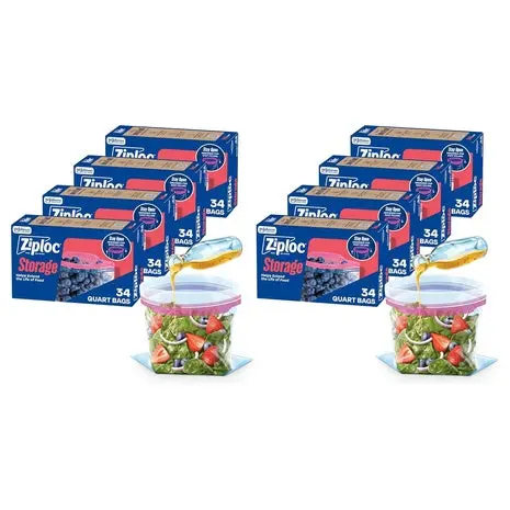 272 Ziploc Quart Food Storage Bags 1