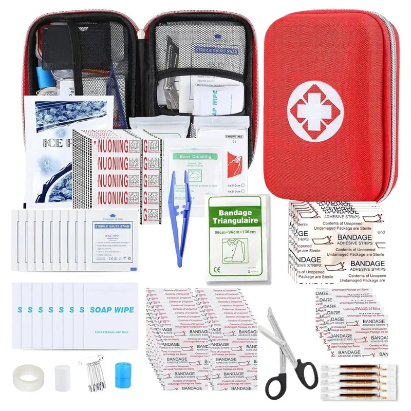 276-Piece Emergency Safety & Survival Basic First Aid Kit (Various) 1