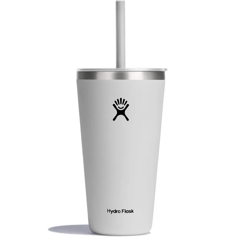 28-Oz All Around Stainless Steel Tumbler Straw Lid 1