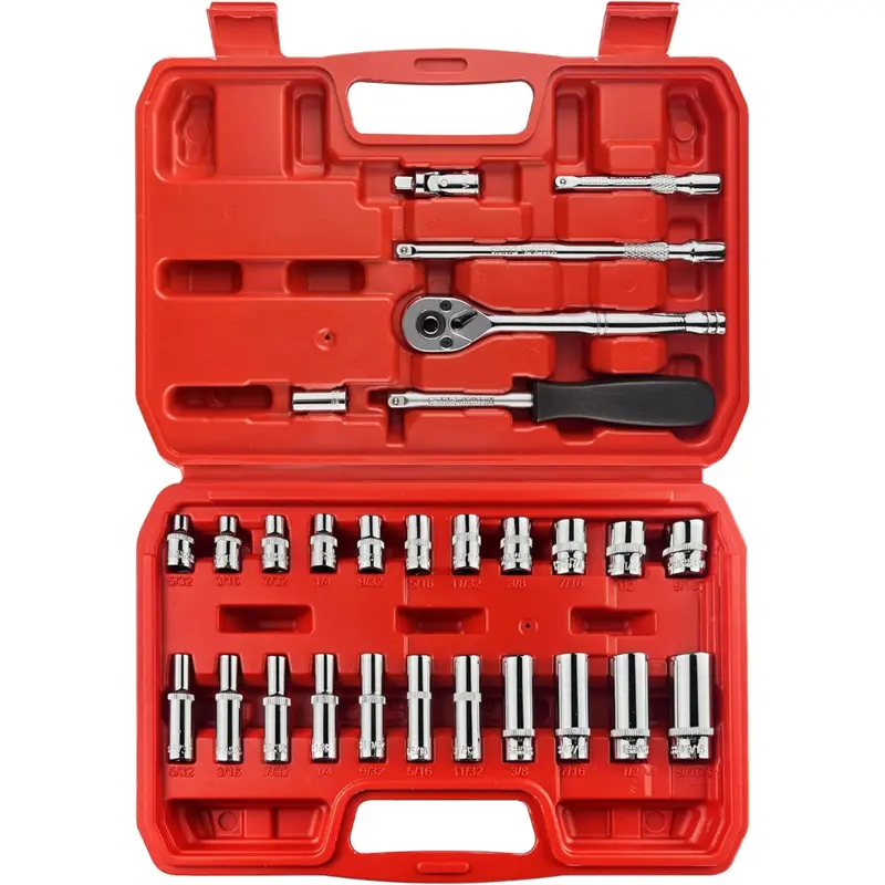 28 Pcs 1/4" Drive Impact Socket Set 1