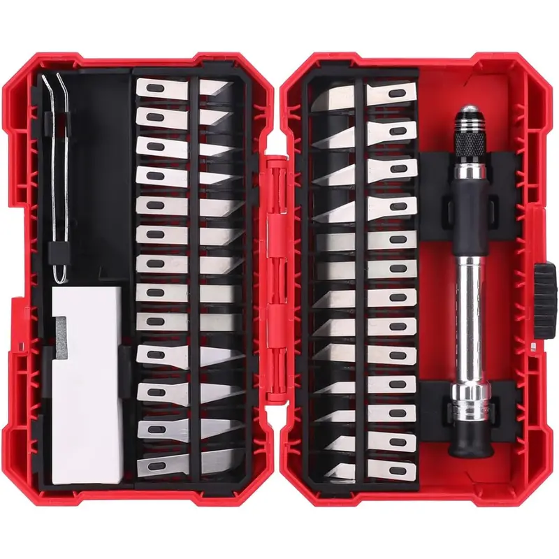 29-Piece Amazon Basics Precision Hobby Knife Set 1