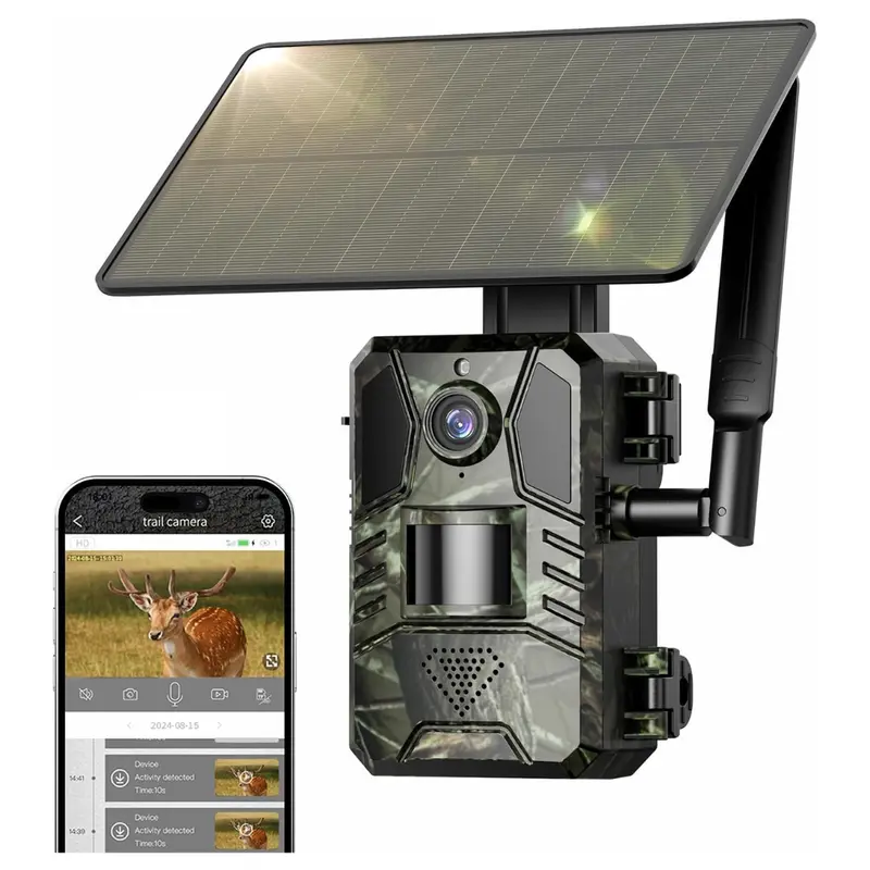 2K Hd Motion Activated 4G Cellular Solar Trail Camera W/ Night Vision 1