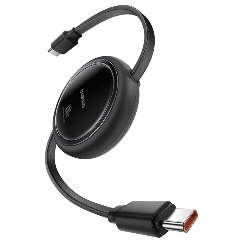 3.3-Feet Baseus 100W Retractable Usb-C To Usb-C 5A Charging Cable 1