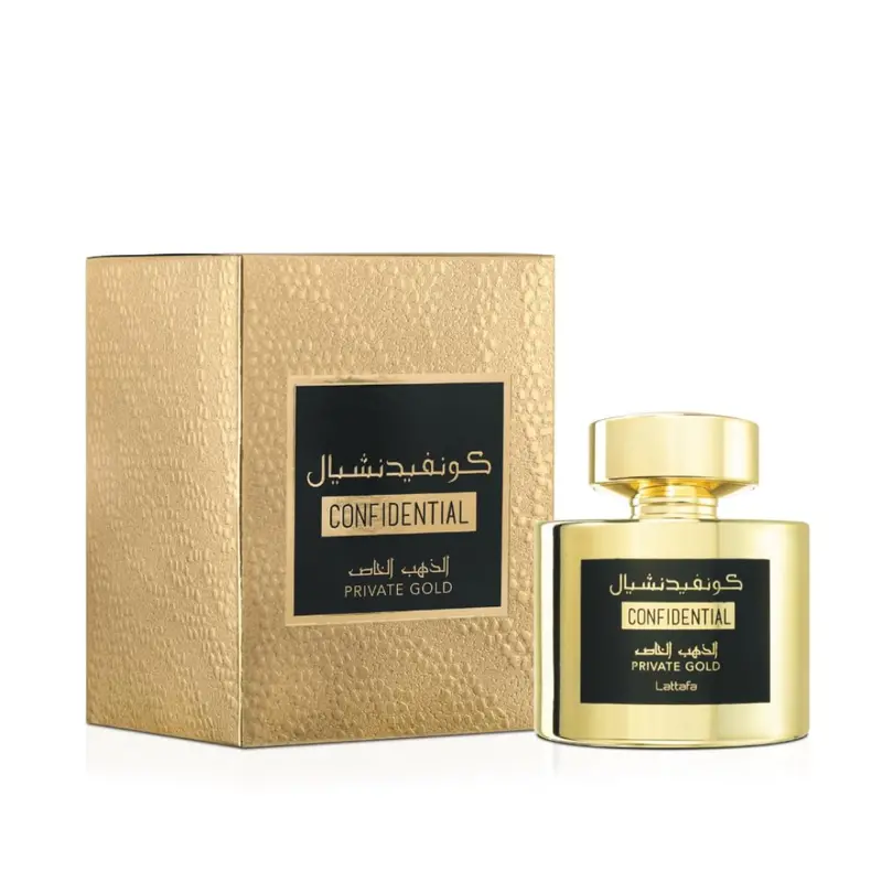 3.4 Ounce Lattafa Unisex Confidential Gold Eau De Parfum 1
