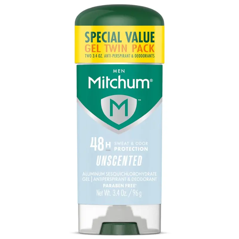 3.4 Oz 2-Pack Mitchum Antiperspirant Triple Odor Deodorant Stick 1