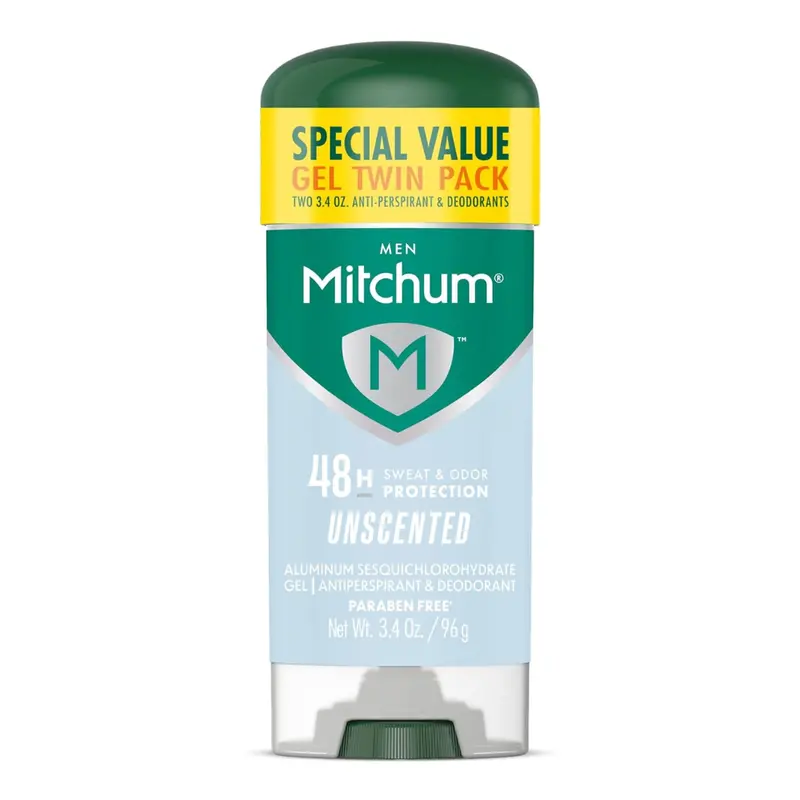 3.4 Oz 2-Pack Mitchum Antiperspirant Triple Odor Deodorant Stick 1