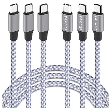 3 6Ft 60W Usb-C Cables 1