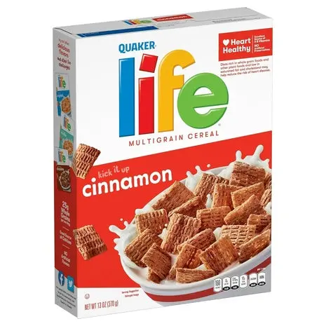 3 Boxes Quaker Life Cinnamon Multigrain Cereal 1