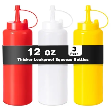 3 Condiment Squeeze Bottles 1