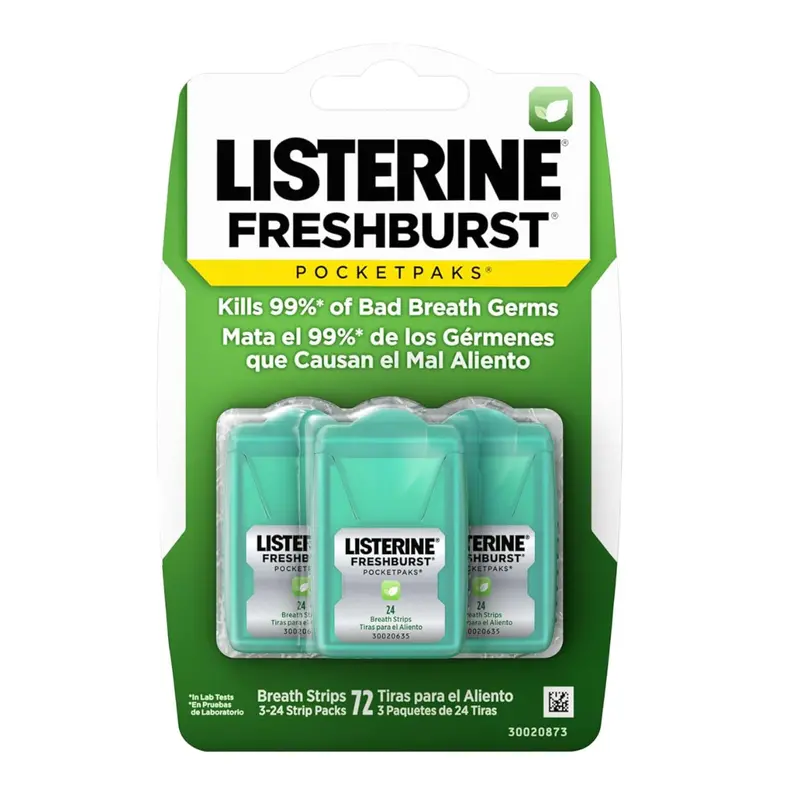 3-Count Listerine Freshburst Pocketpaks Breath Strips 1