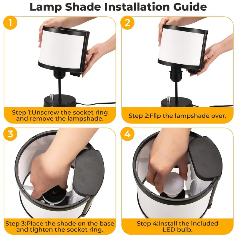 3-In-1 Aesthetic Desk Lamp With Patented Rotatable Shade 1