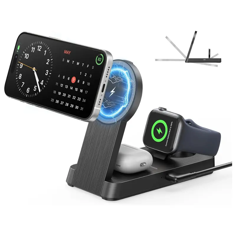 3 In 1 Magnetic Wireless Charging Station 1