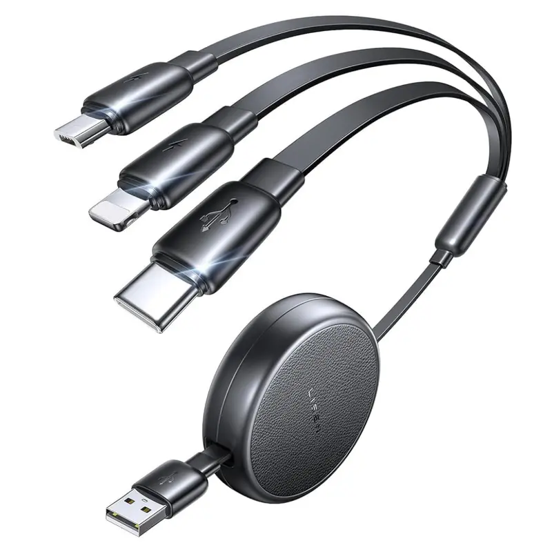 3-In-1 Retractable Type-C Charging Cable 1