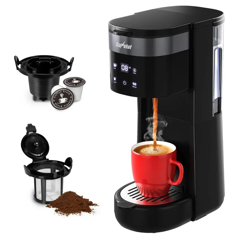 3-In-1 Single Serve Coffee Machine With 2 Cup Trays 1