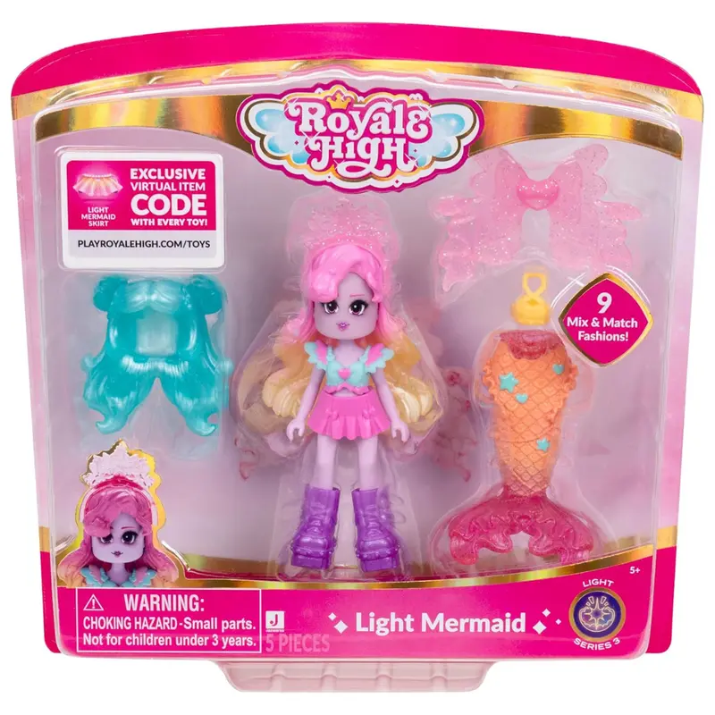 3" Light Mermaid Fashion Doll With 9 Fashion Accessories 1