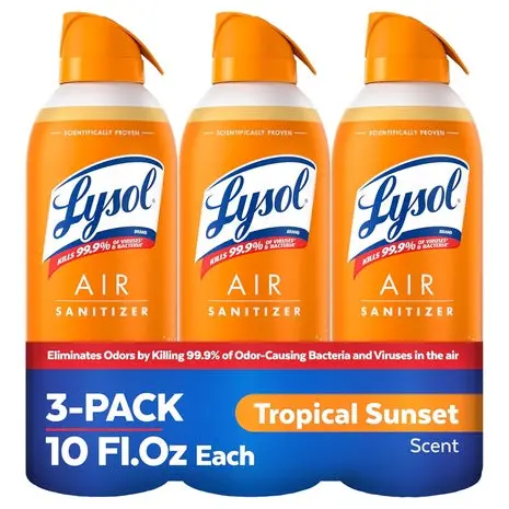 3 Lysol Air Sanitizer Sprays 1