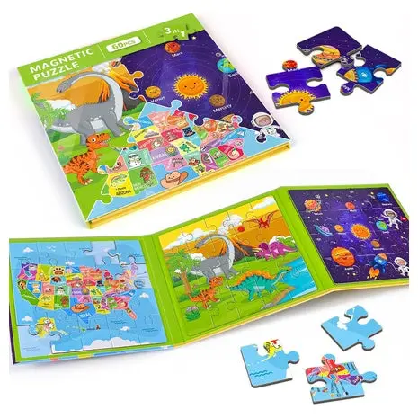 3 Magnetic Travel Puzzles (3 Styles) 1