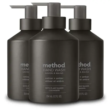 3 Method Vetiver + Amber Gel Hand Soaps 1