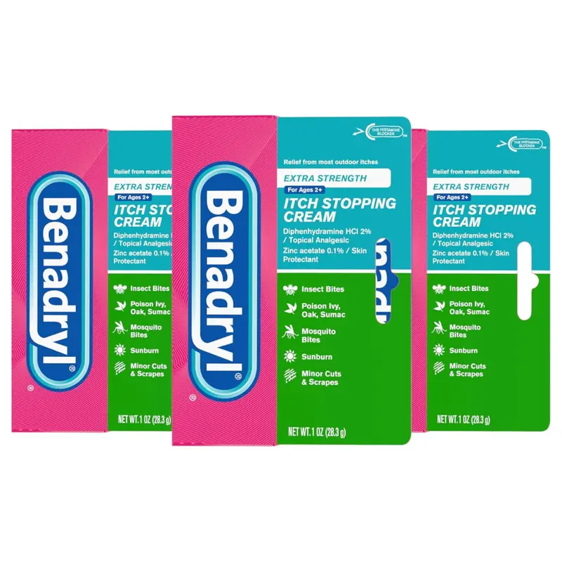 3-Pack 1-Oz Benadryl Extra Strength Anti-Itch Topical Cream 1