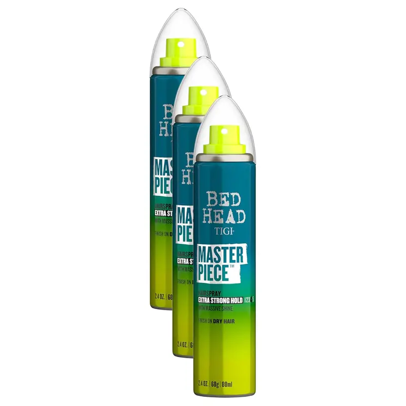 3-Pack 2.4 Oz Tigi Bed Head Masterpiece Shiny Hairspray 1